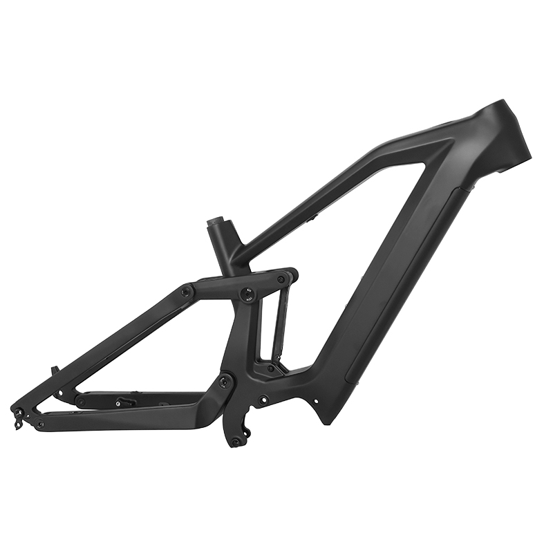 Telaio MTB elettrico 29er in fibra di carbonio a sospensione completa per motore Bafang M510/M600